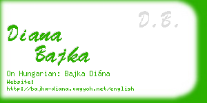 diana bajka business card